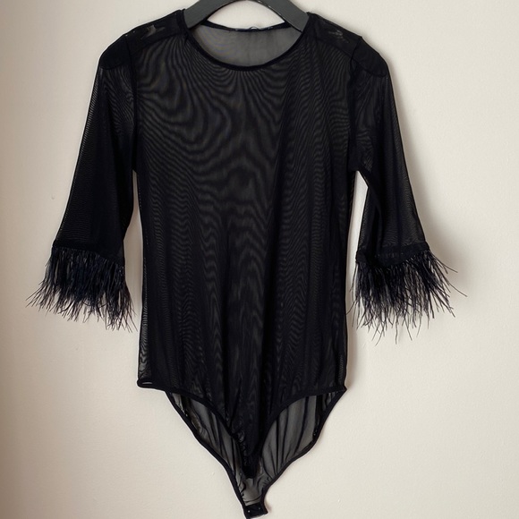 Bodysuit en tulle noir 🖤 - Picture 1 of 5